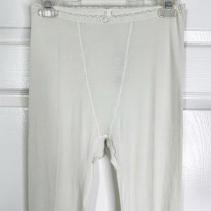 NWT Skims Lace Pointelle Logo Loungewear/ Sleep Leggings in Bone Women’s L